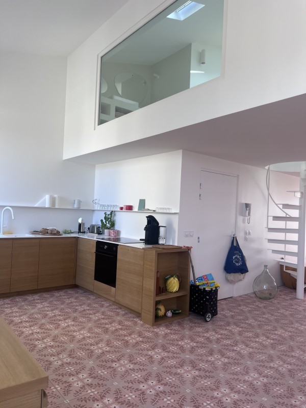 Rénovation d'un appartement à Marseille en dernier étage avec terrasse avec création d'un duplex dans le 6e